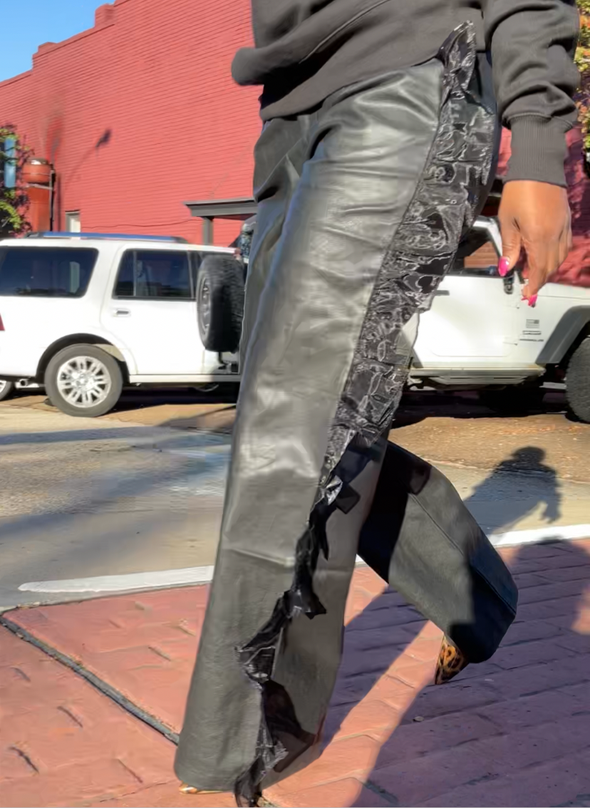 Christine Faux Leather Pants